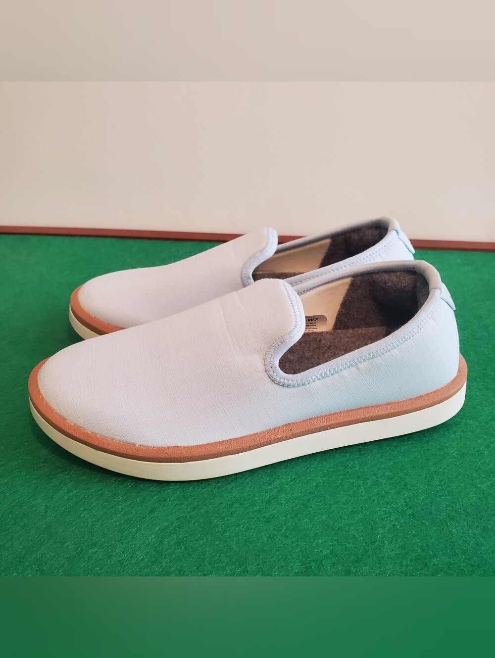 Allbirds Wool Lounger Woven - Blue Hush / Natural White - Women's Size 7